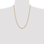 14k 3.3mm Regular Rope Chain