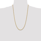 14k 3.3mm Regular Rope Chain
