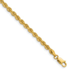 14k 3.3mm Regular Rope Chain
