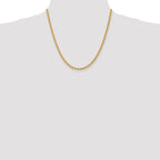14K 20 inch 3.65mm Regular Rope with Lobster Clasp Chain