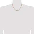 14K 18 inch 3.75mm Diamond-cut Rope with Lobster Clasp Chain