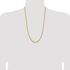 14K 26 inch 3.75mm Diamond-cut Rope with Lobster Clasp Chain