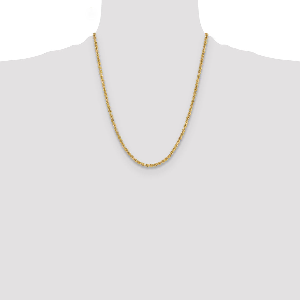 14k 3.8mm Regular Rope Chain