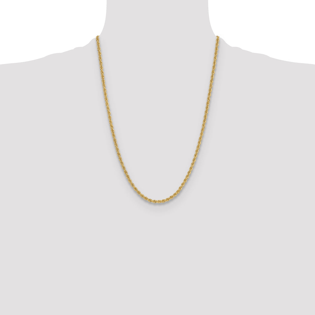14k 3.8mm Regular Rope Chain