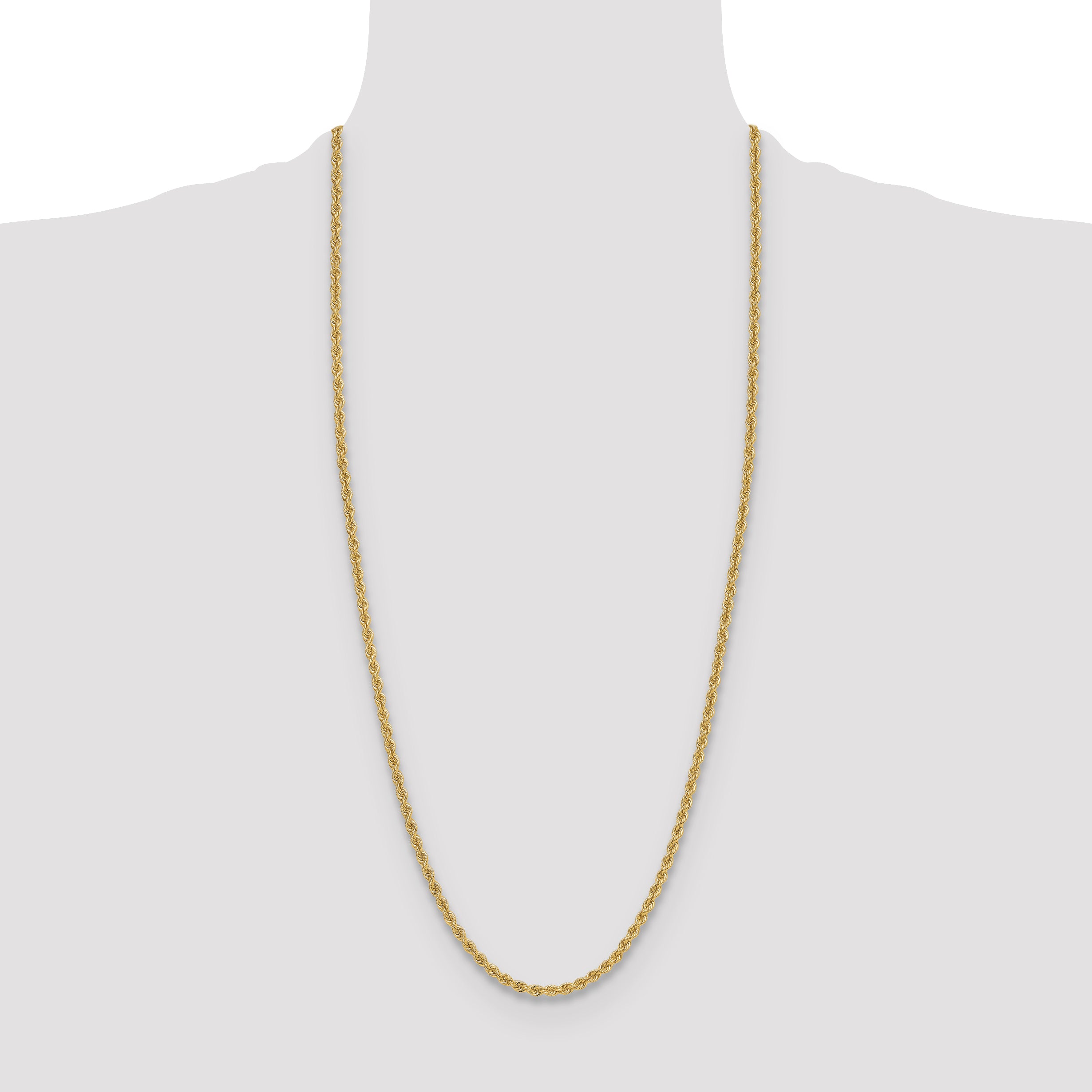 14k 3.8mm Regular Rope Chain
