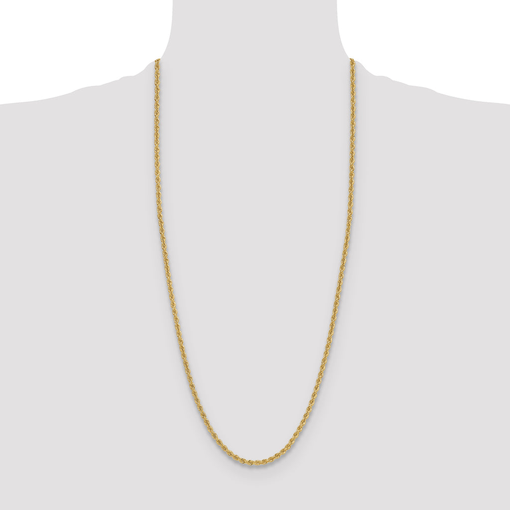 14k 3.8mm Regular Rope Chain