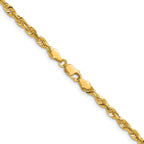 Diamond-Cut Cashmere Rope Chain in 14K Yellow Gold, 3.95mm - Sophia Jewelers