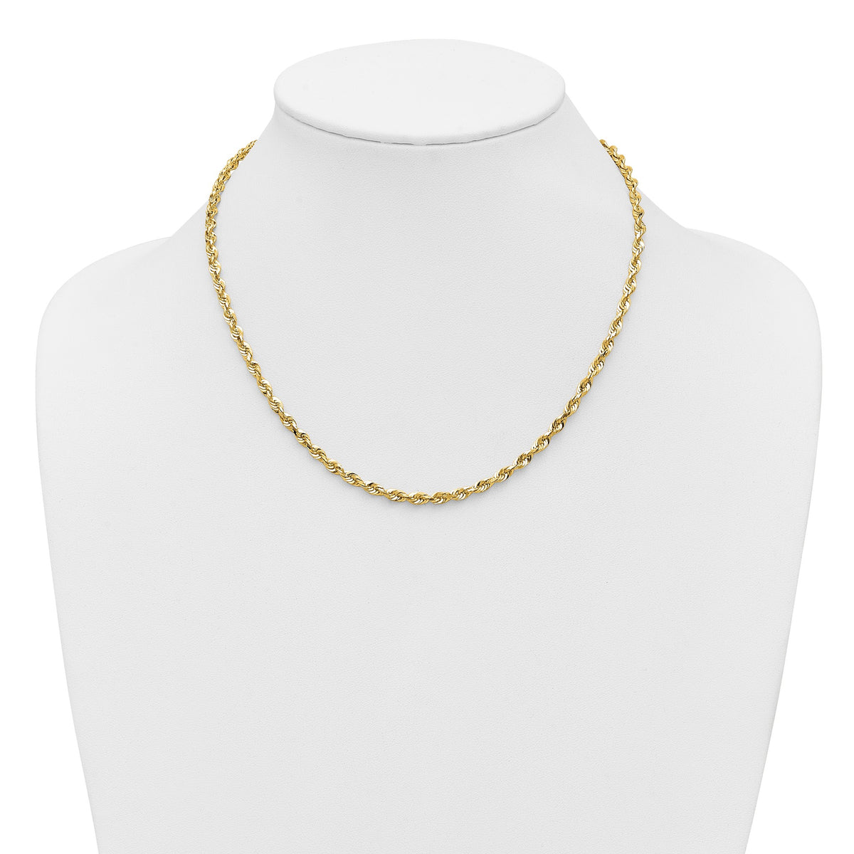 Diamond-Cut Cashmere Rope Chain in 14K Yellow Gold, 3.95mm - Sophia Jewelers