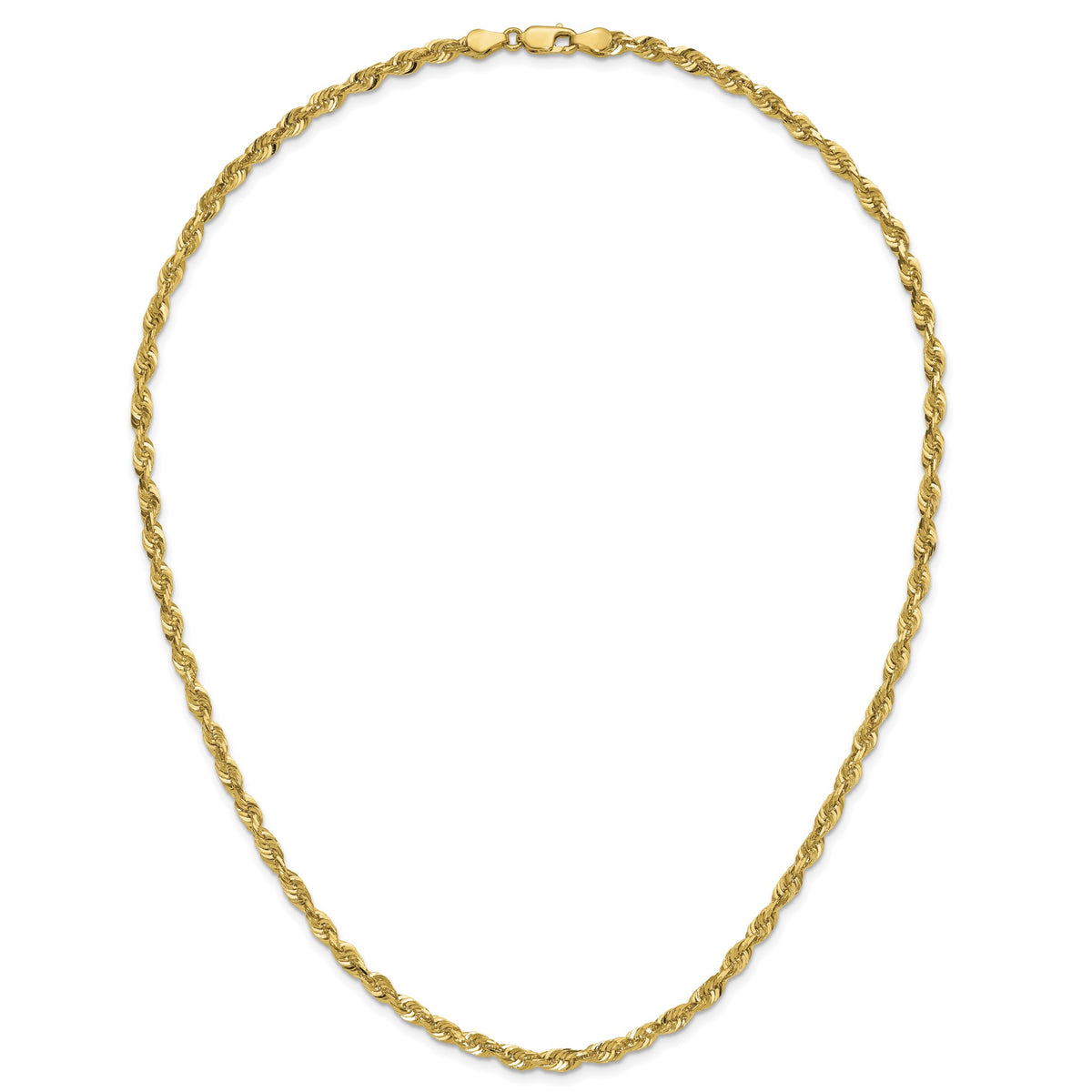Diamond-Cut Cashmere Rope Chain in 14K Yellow Gold, 3.95mm - Sophia Jewelers