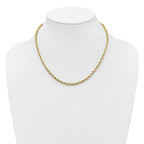 Cashmere Rope Chain in 14K Yellow Gold, 3.95mm - Sophia Jewelers