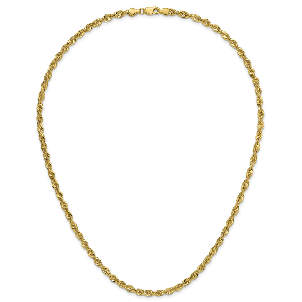 Cashmere Rope Chain in 14K Yellow Gold, 3.95mm - Sophia Jewelers