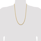 14K 26 inch 4.25mm Diamond-cut Rope with Lobster Clasp Chain