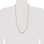 14K 30 inch 4.25mm Diamond-cut Rope with Lobster Clasp Chain