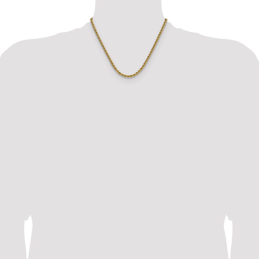14k 4.2mm Regular Rope Chain