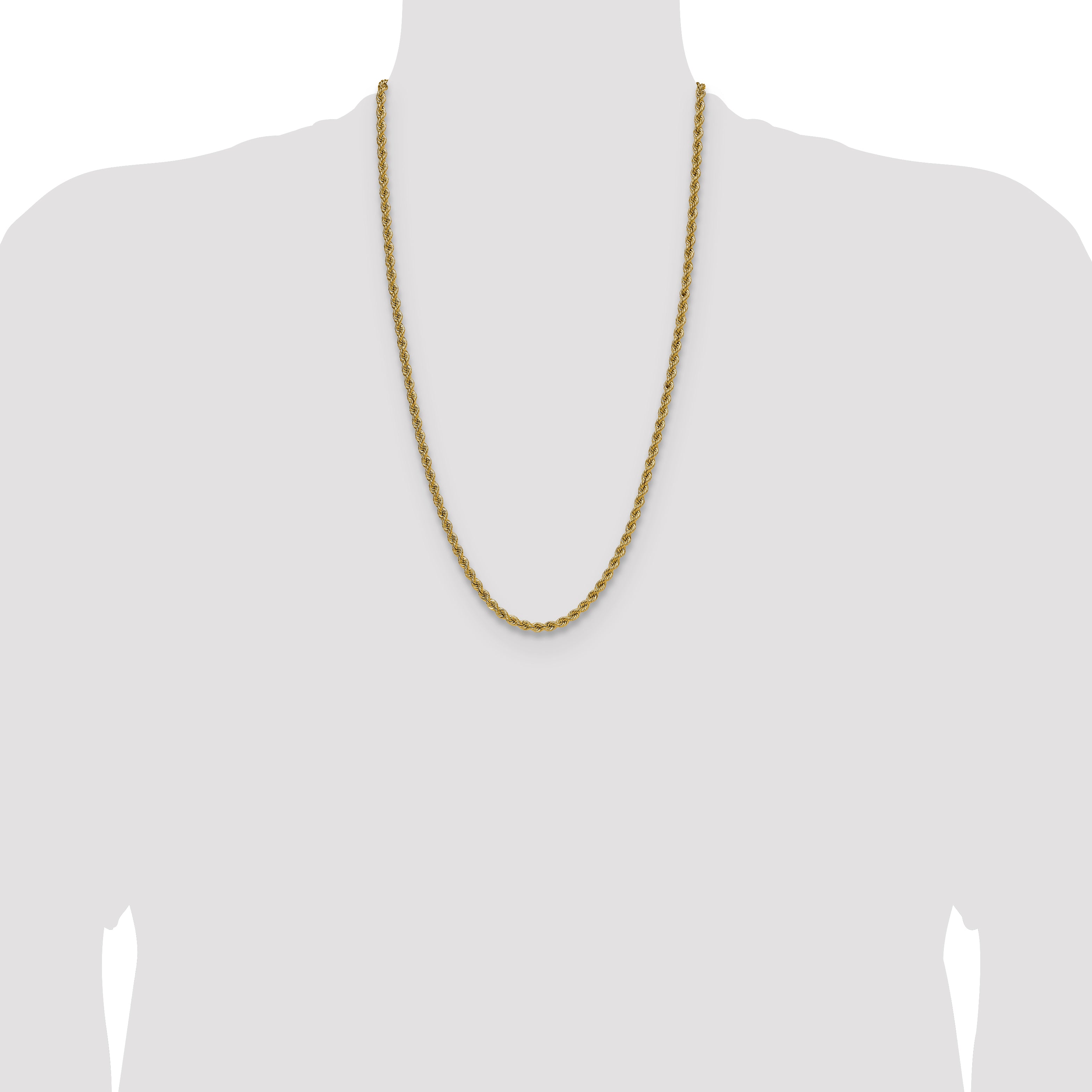 14k 4.2mm Regular Rope Chain