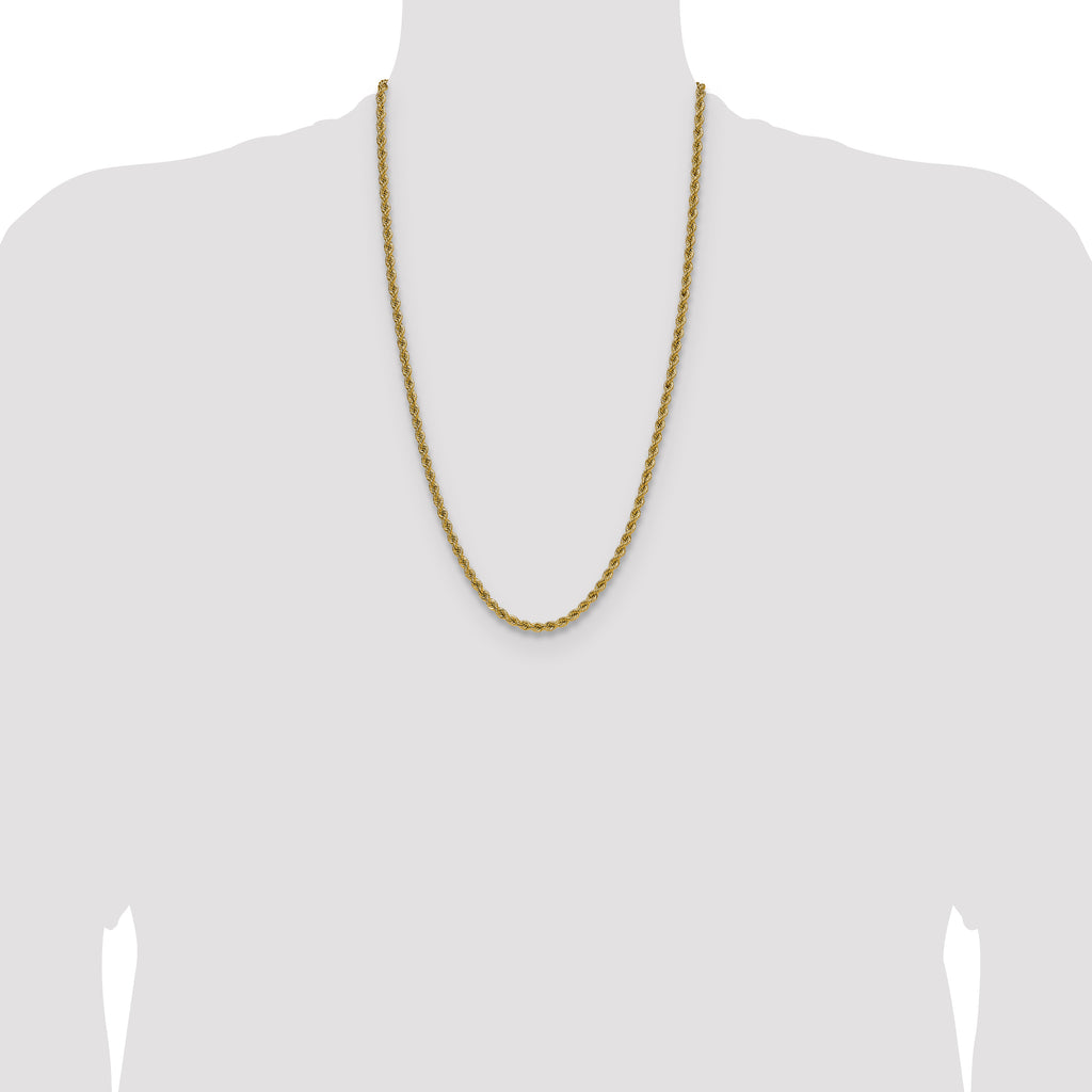 14k 4.2mm Regular Rope Chain