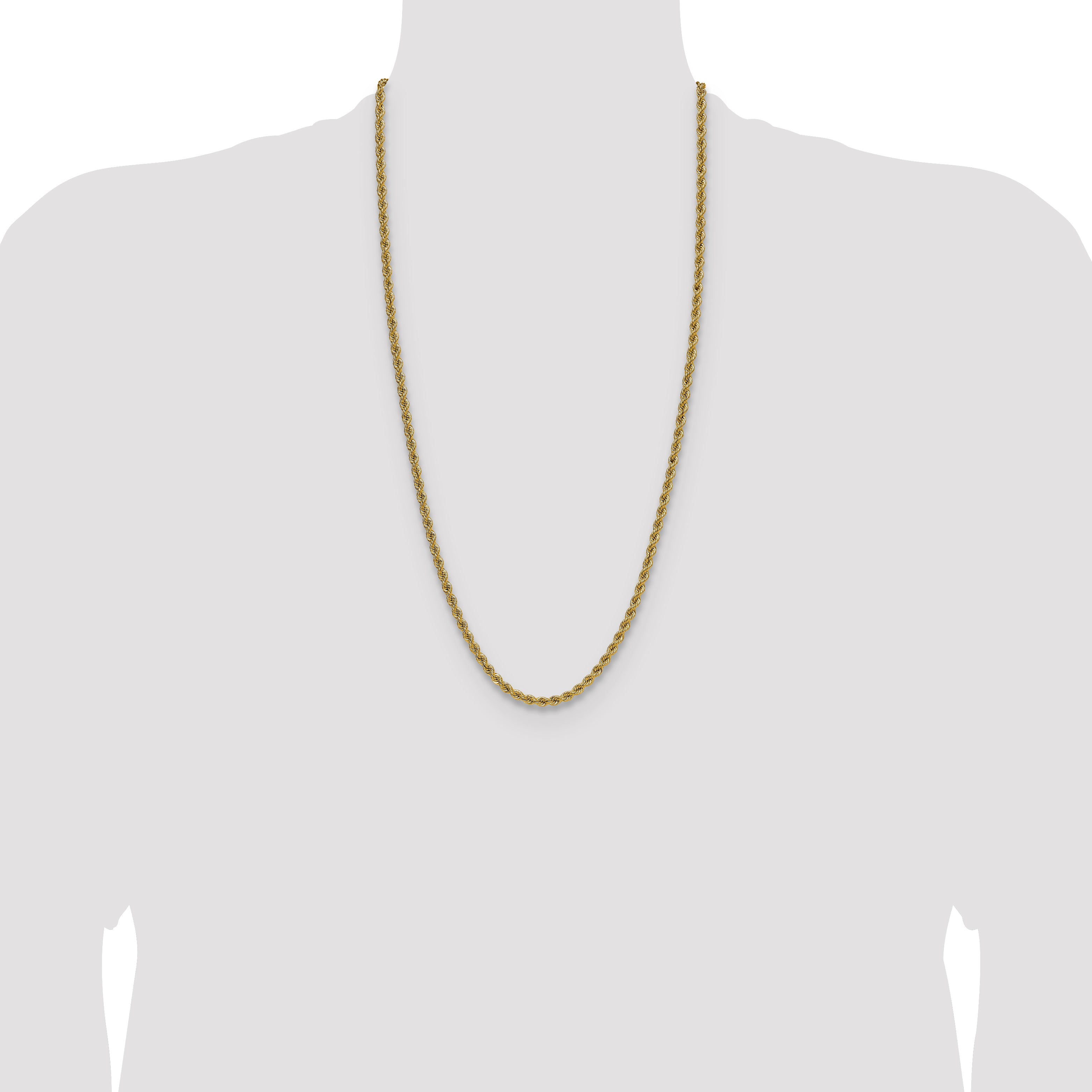 14k 4.2mm Regular Rope Chain