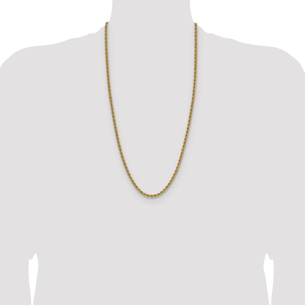 14k 4.2mm Regular Rope Chain