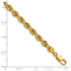 14K 30 inch 5mm Regular Rope with Lobster Clasp Chain