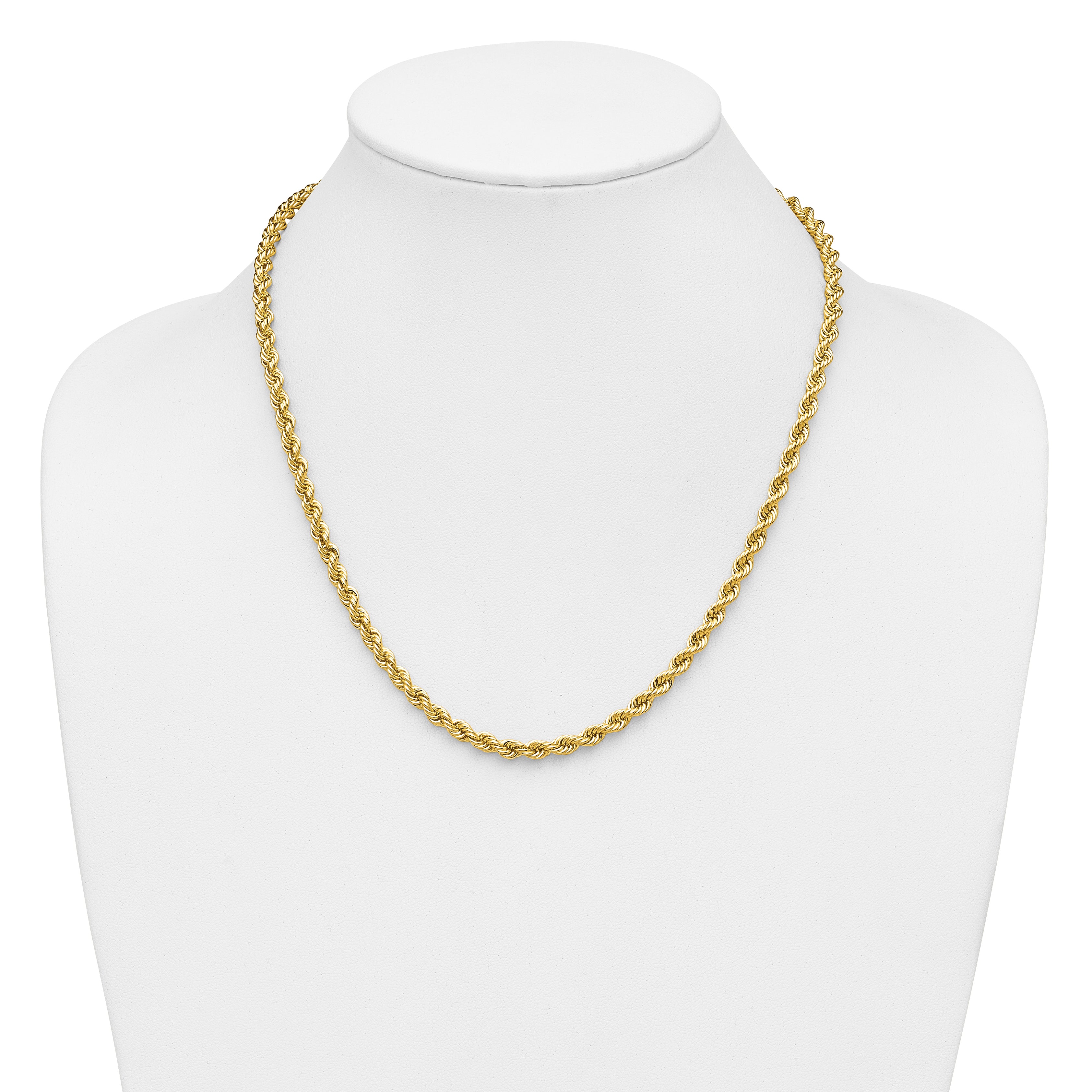 14K 20 inch 5mm Regular Rope with Lobster Clasp Chain