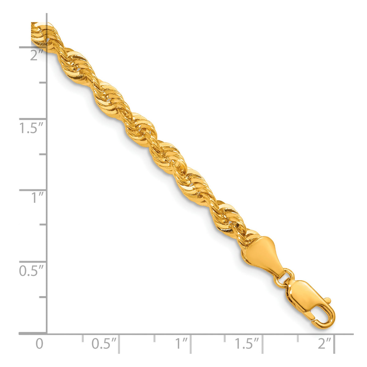 Cashmere Rope Necklace in 14K Yellow Gold, 4.55mm - Sophia Jewelers