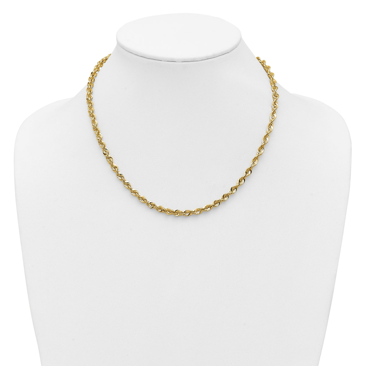 Cashmere Rope Necklace in 14K Yellow Gold, 4.55mm - Sophia Jewelers