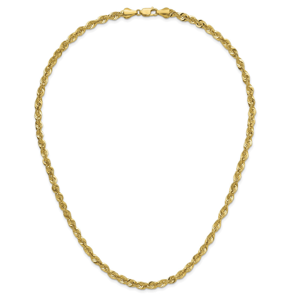 Cashmere Rope Necklace in 14K Yellow Gold, 4.55mm - Sophia Jewelers