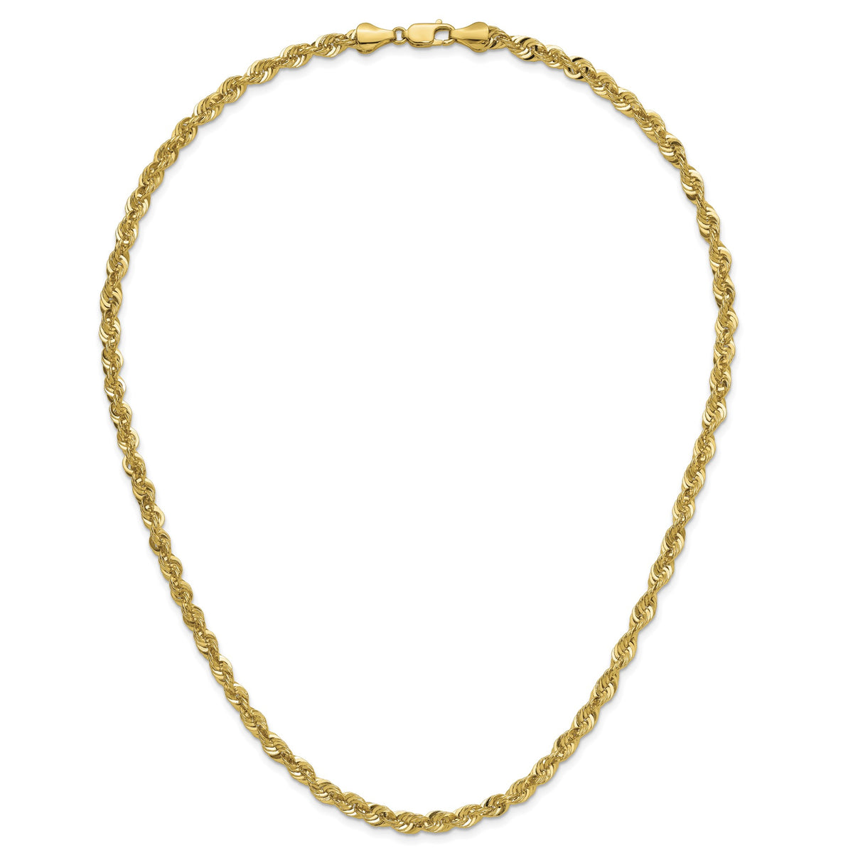 Cashmere Rope Necklace in 14K Yellow Gold, 4.55mm - Sophia Jewelers