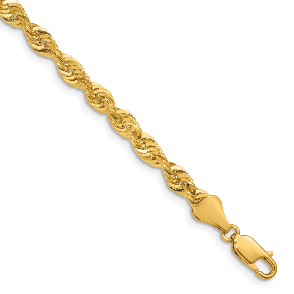 Cashmere Rope Necklace in 14K Yellow Gold, 4.55mm - Sophia Jewelers