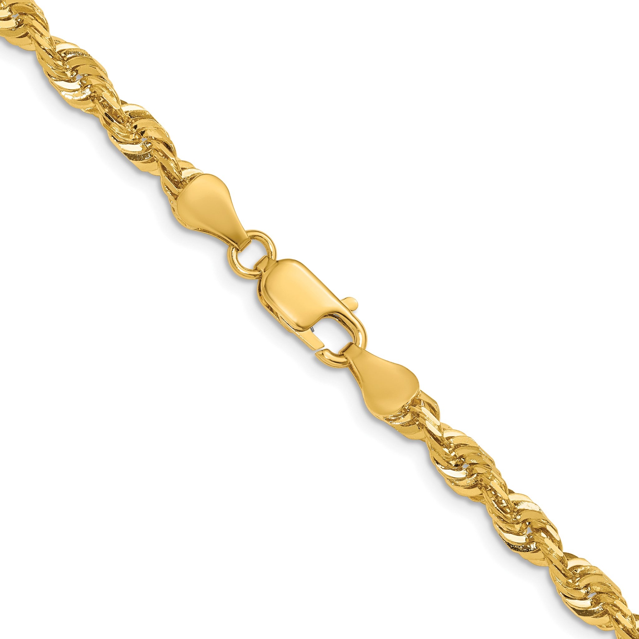 Cashmere Rope Necklace in 14K Yellow Gold, 5.1mm Diamond-Cut Secondary image