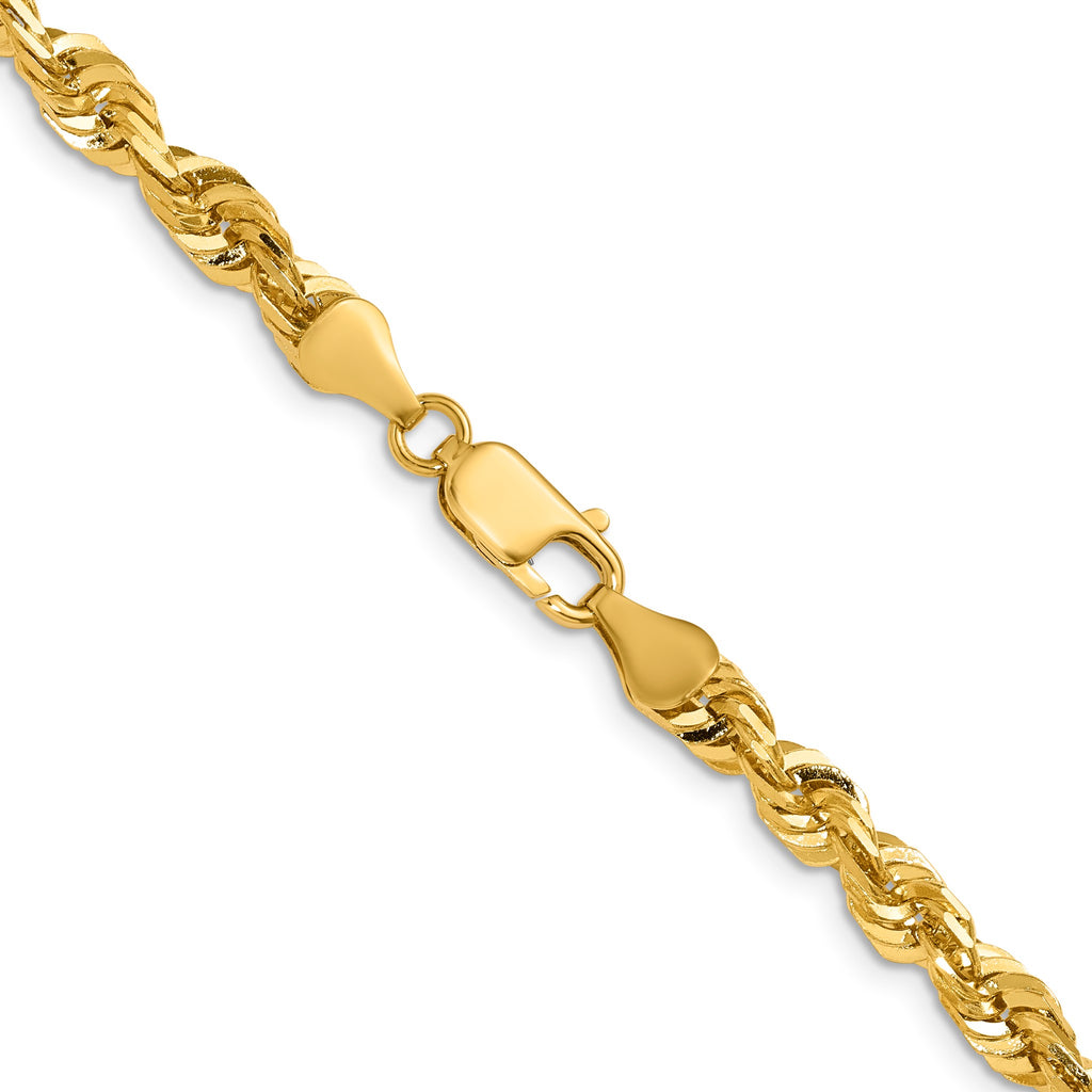 Diamond-Cut Cashmere Rope Chain in 14K Yellow Gold, 5.8mm - Sophia Jewelers