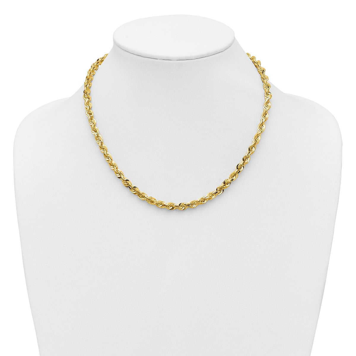 Diamond-Cut Cashmere Rope Chain in 14K Yellow Gold, 5.8mm - Sophia Jewelers