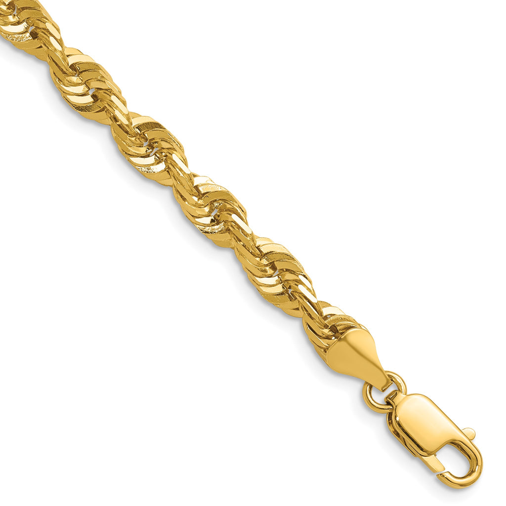Diamond-Cut Cashmere Rope Chain in 14K Yellow Gold, 5.8mm - Sophia Jewelers