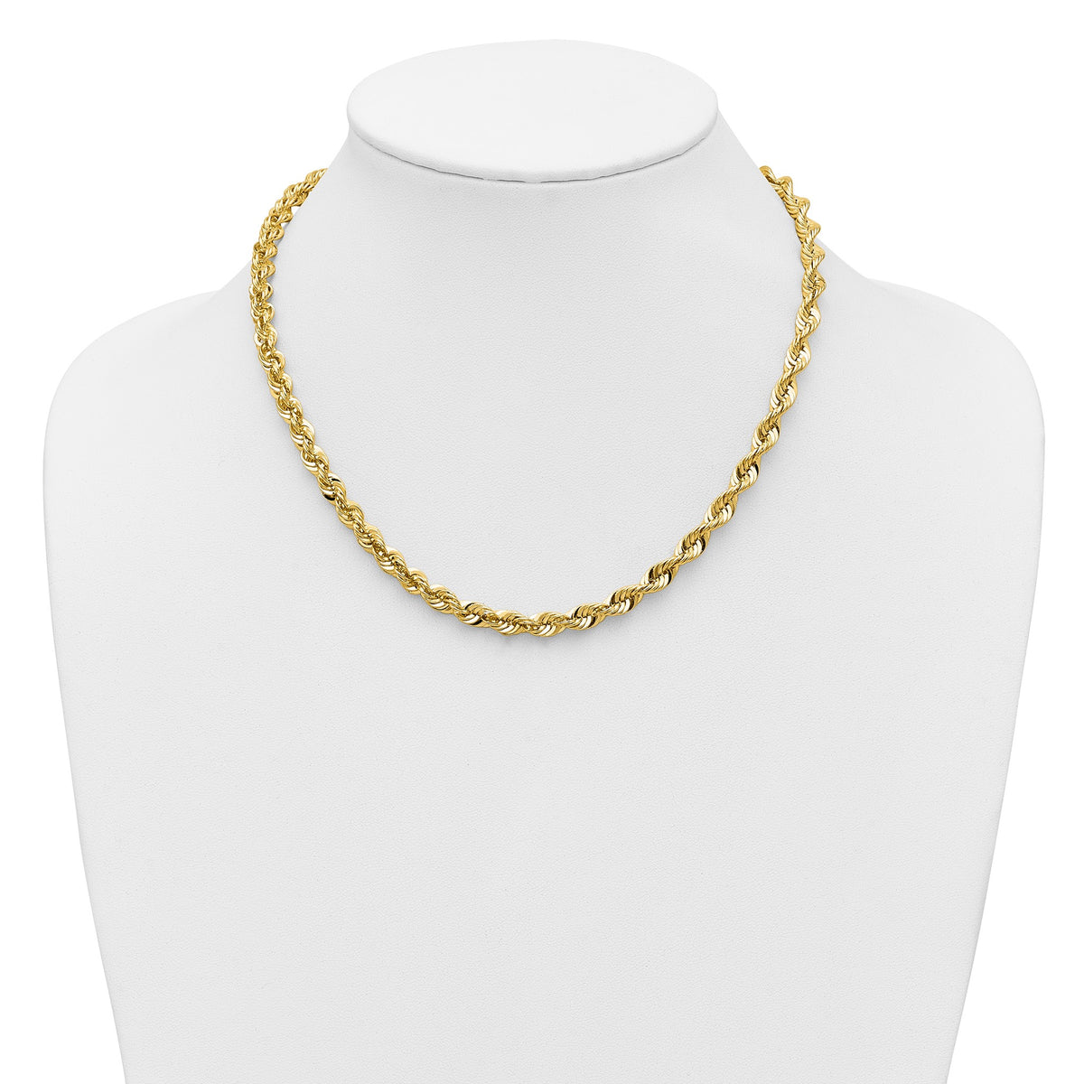 Cashmere Rope Necklace in 14K Yellow Gold, 5.8mm - Sophia Jewelers