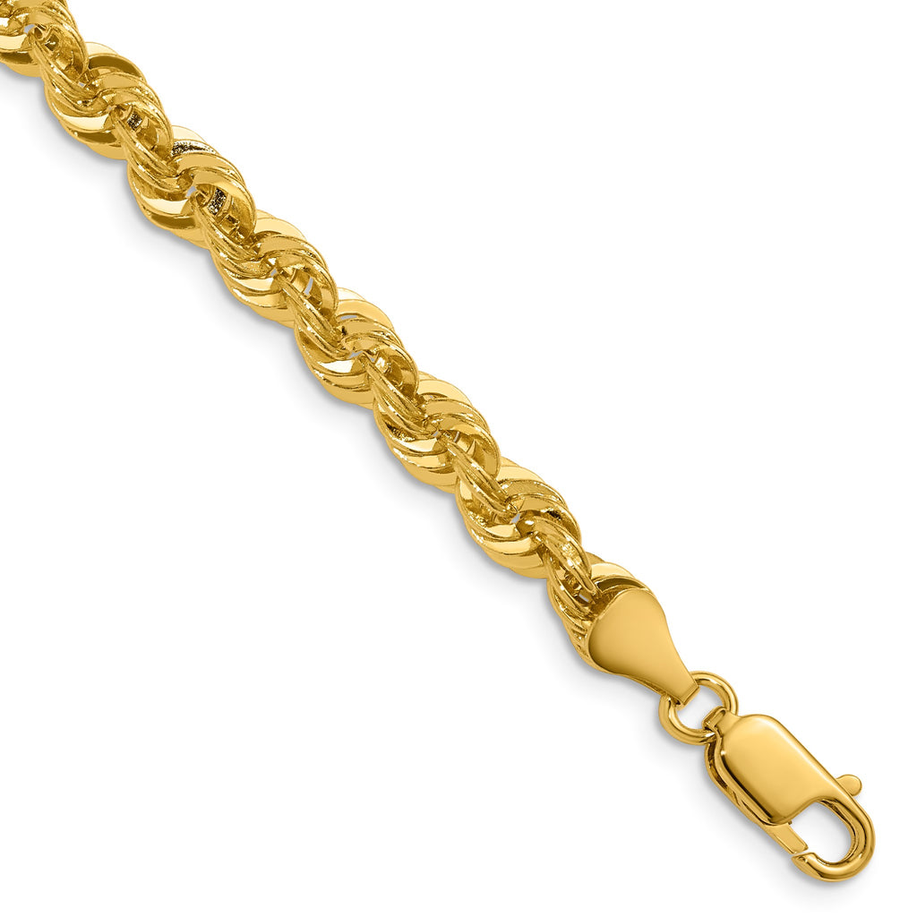 Cashmere Rope Necklace in 14K Yellow Gold, 5.8mm - Sophia Jewelers