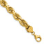 14K Yellow Gold Solid Diamond-Cut Rope Chain Necklace 8mm