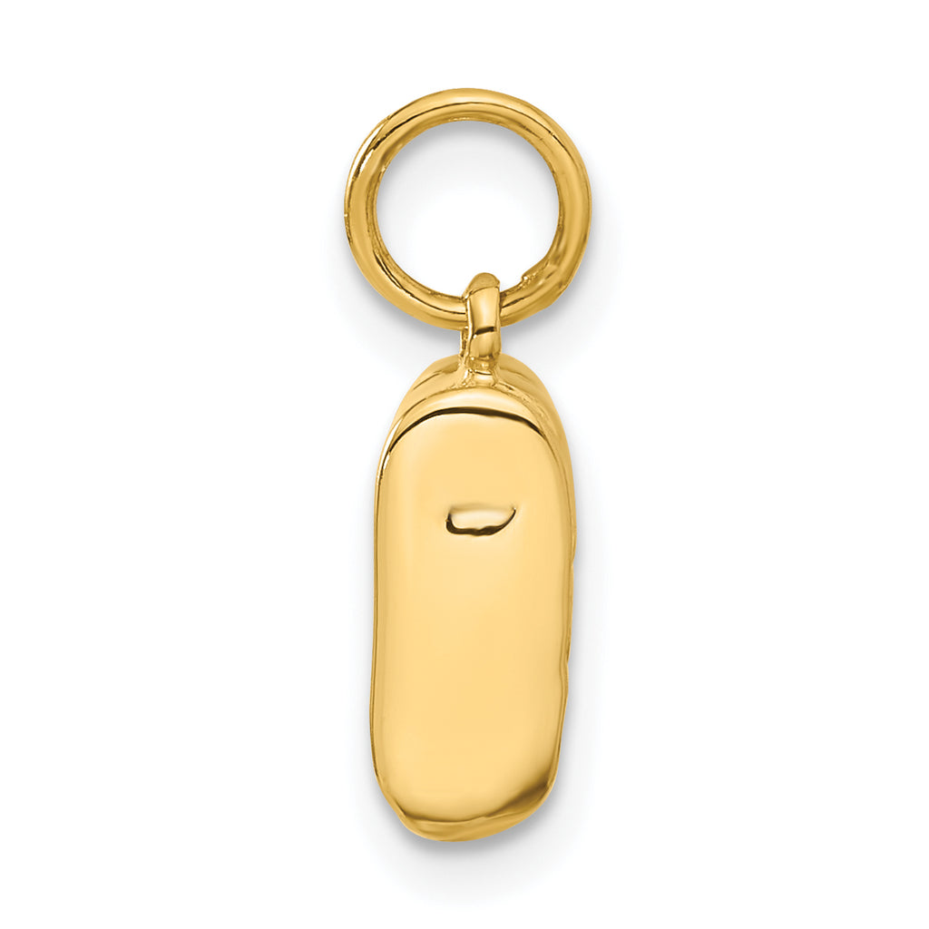 10k Single Baby Shoe Charm