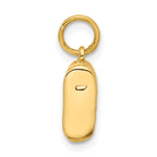 10k Single Baby Shoe Charm