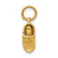 10k Single Baby Shoe Charm