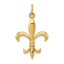 10k Hollow Fleur De Lis Charm Metal Mold