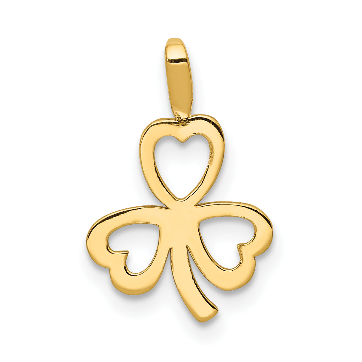 10k Heart Clover Charm Main image