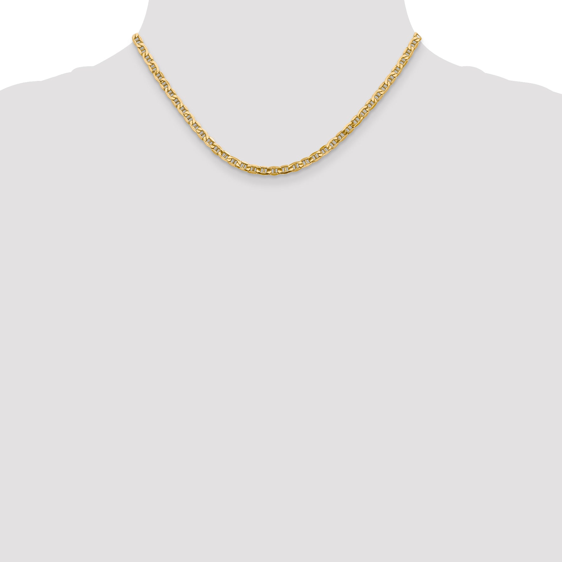 10k 4mm Semi-Solid Anchor Chain