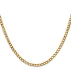 10k 3.35mm Semi-Solid Curb Link Chain