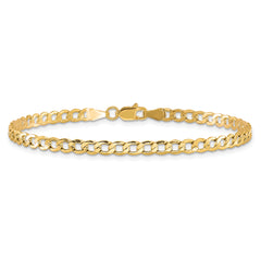 10k 3.35mm Semi-Solid Curb Link Chain