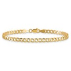 10k 3.35mm Semi-Solid Curb Link Chain