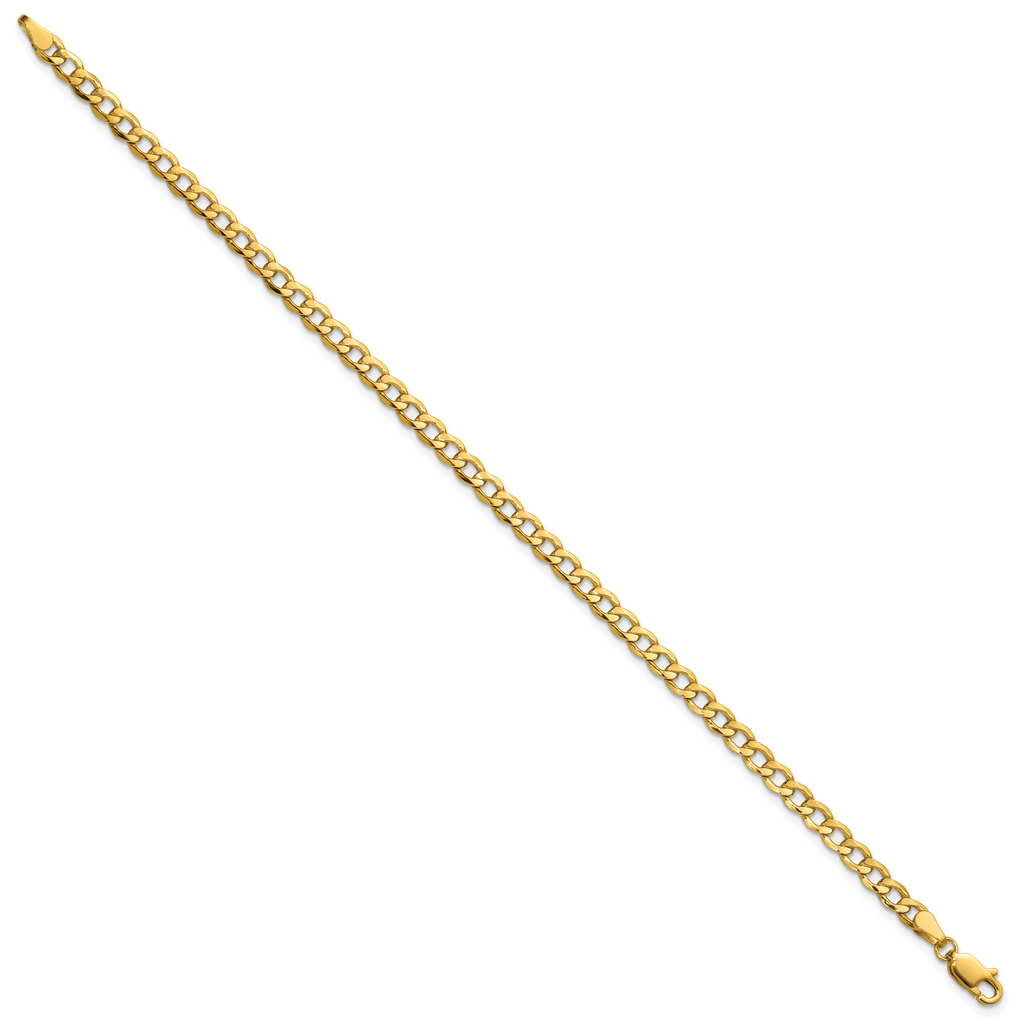 10k 4.3mm Semi-Solid Curb Link Chain