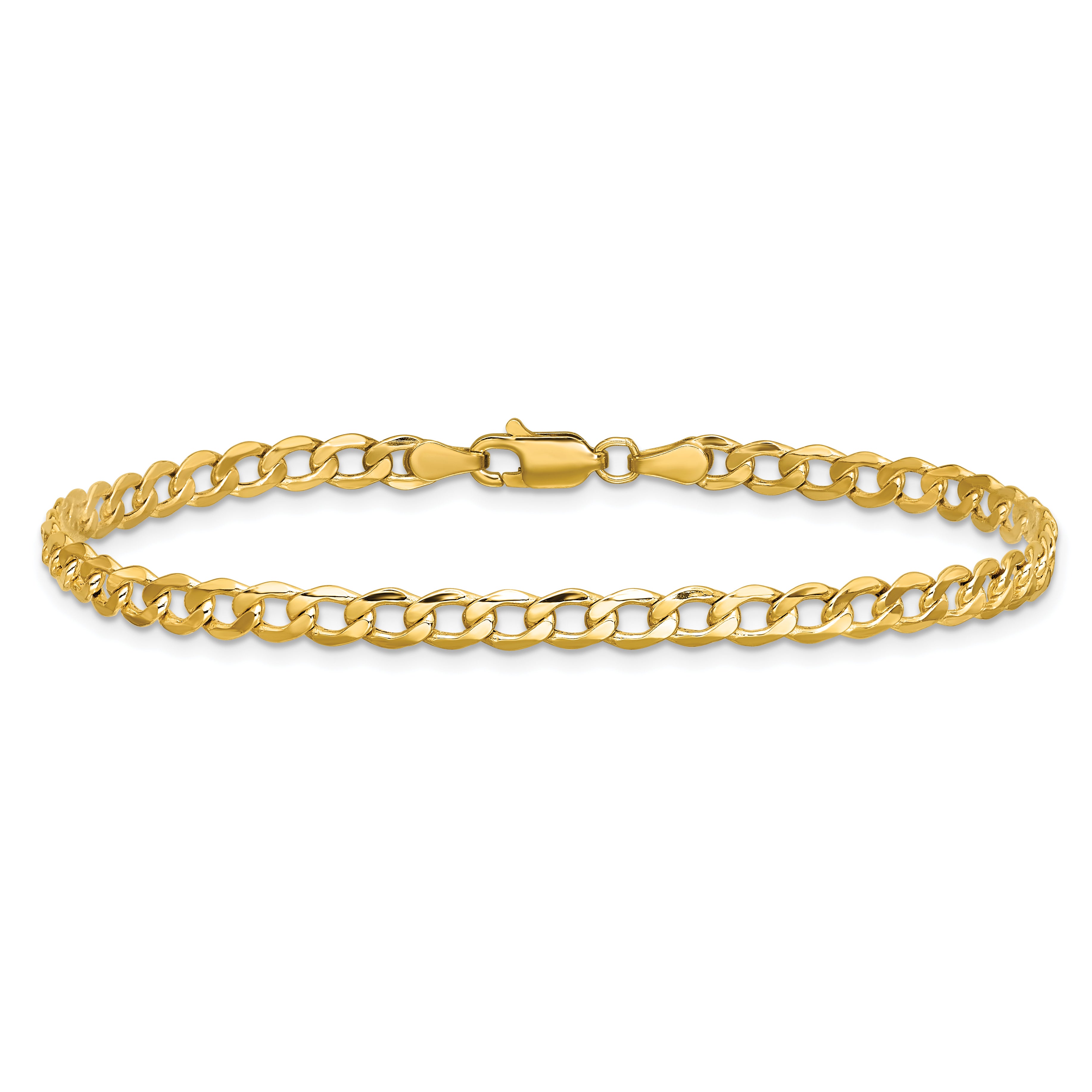 10k 4.3mm Semi-Solid Curb Link Chain