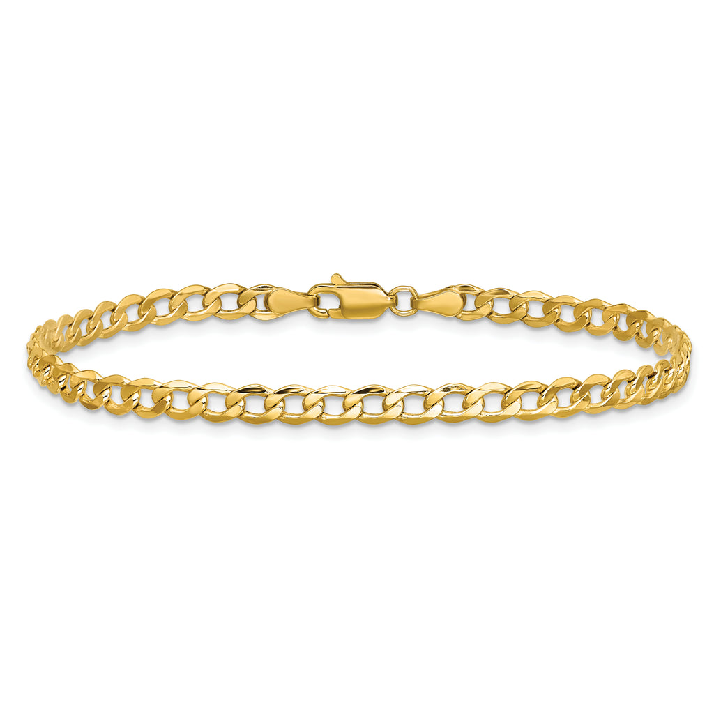 10k 4.3mm Semi-Solid Curb Link Chain