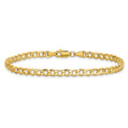 10k 4.3mm Semi-Solid Curb Link Chain