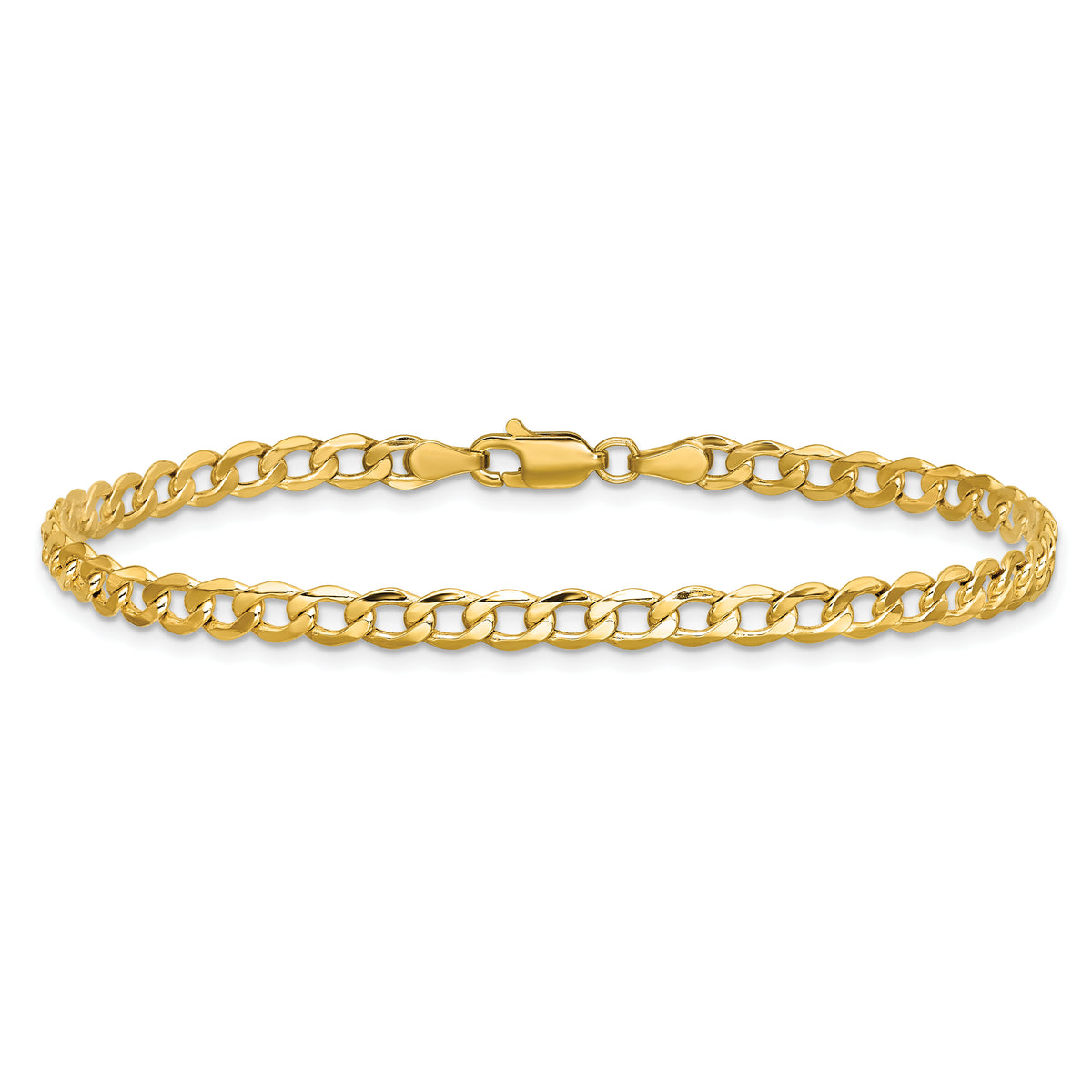 10k 4.3mm Semi-Solid Curb Link Chain